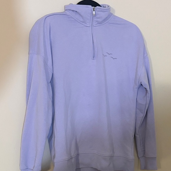 Lazypants Sweaters - Lavender Half-Zip Pullover Sweatshirt